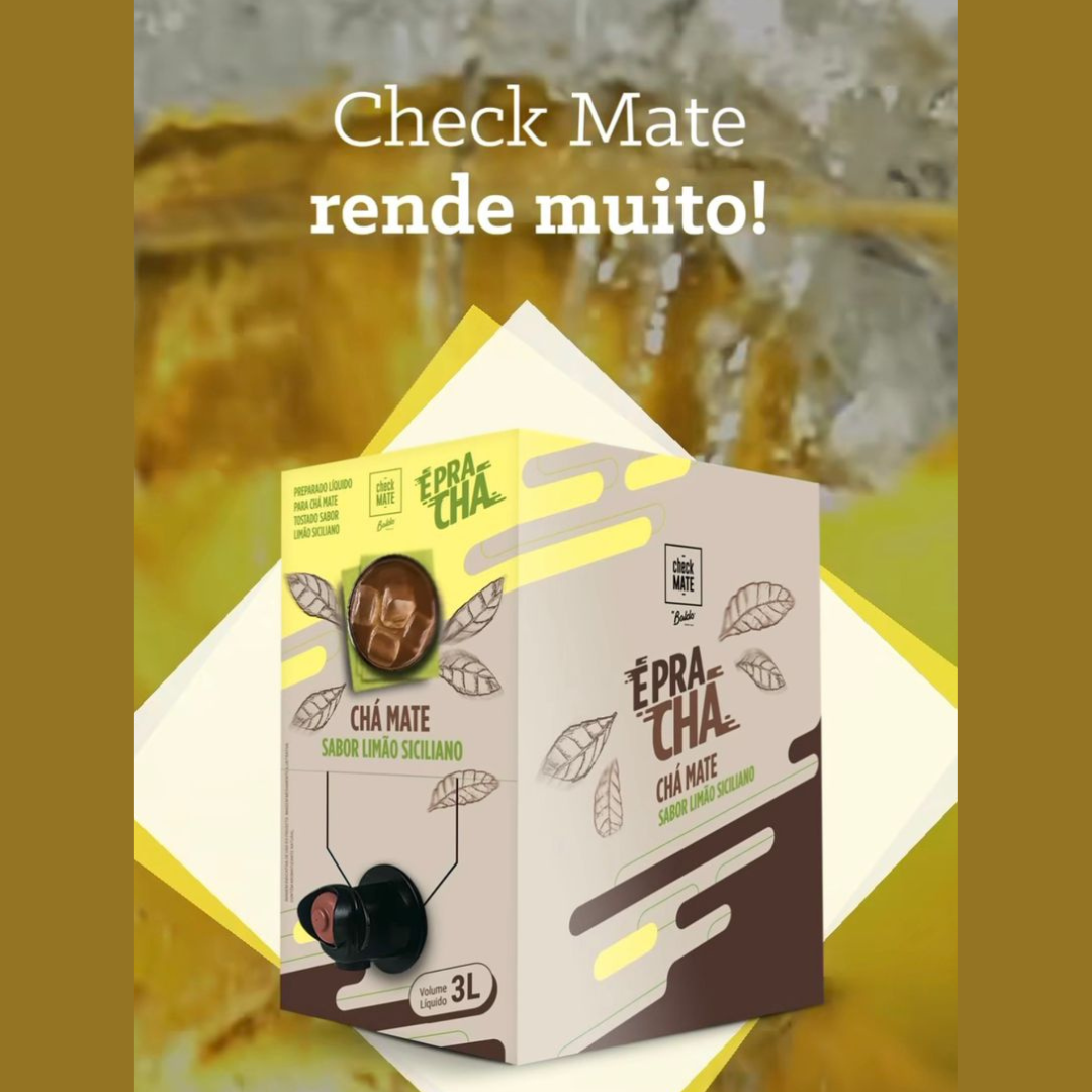 CHA MATE tostado Concentrato para preparo de 3 Litros - Sabor LIMÃO SICILIANO